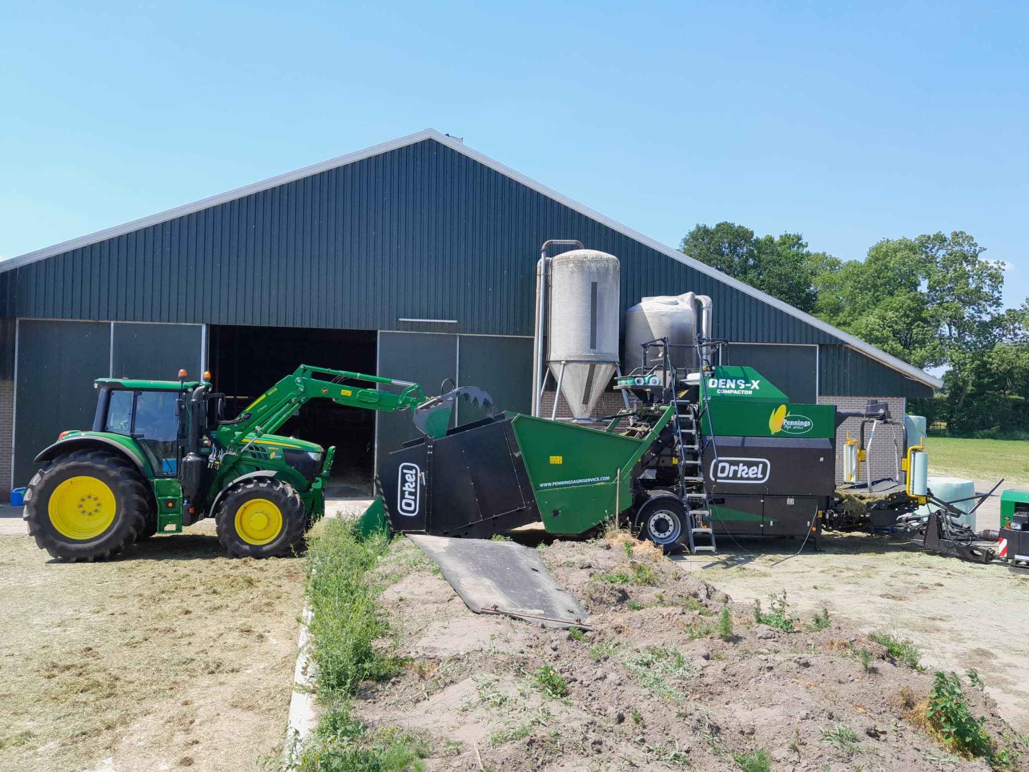 Trekker en pers voor loods